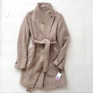 Calvin Klein Wool Blend Belted Coat